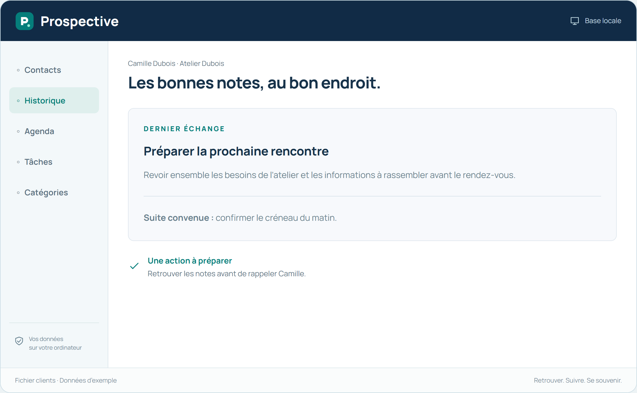 Prospective — Notes de suivi
